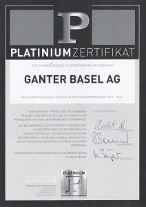 Platinium Zertifikat