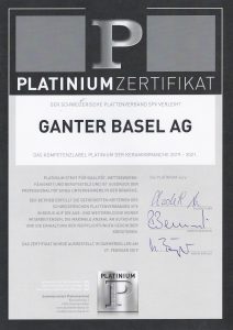 Platinium Zertifikat