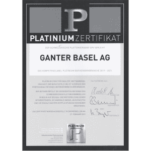 Platinium Zertifikat