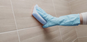 Cleaning of wall and floor coverings