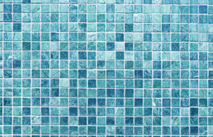 Blue marble mosaic