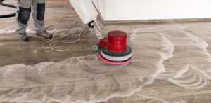 Professional floor tile cleaning